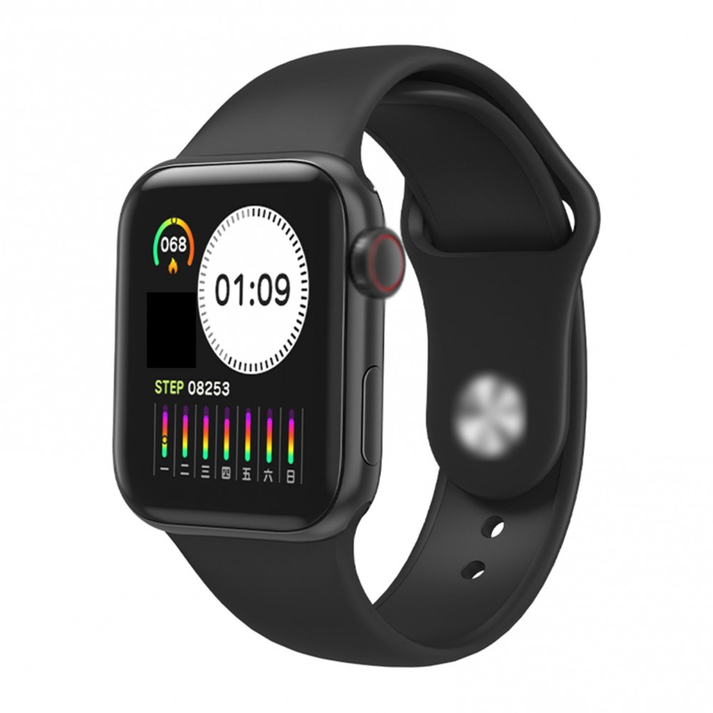 V10 Intelligent Watch 1.3in Color Screen Full Touching Sport Fitness Tracker IP67 Waterproof Heart Rate Immunity Monitoring Body Temperature Measuring Wrist Watch