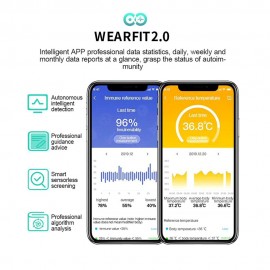 V10 Intelligent Watch 1.3in Color Screen Full Touching Sport Fitness Tracker IP67 Waterproof Heart Rate Immunity Monitoring Body Temperature Measuring Wrist Watch