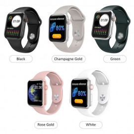 V10 Intelligent Watch 1.3in Color Screen Full Touching Sport Fitness Tracker IP67 Waterproof Heart Rate Immunity Monitoring Body Temperature Measuring Wrist Watch