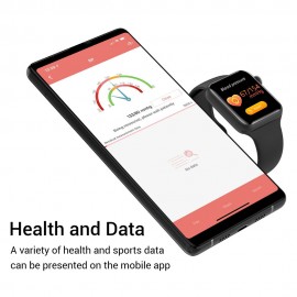 V10 Intelligent Watch 1.3in Color Screen Full Touching Sport Fitness Tracker IP67 Waterproof Heart Rate Immunity Monitoring Body Temperature Measuring Wrist Watch