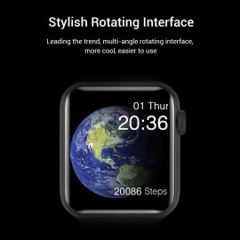 V10 Intelligent Watch 1.3in Color Screen Full Touching Sport Fitness Tracker IP67 Waterproof Heart Rate Immunity Monitoring Body Temperature Measuring Wrist Watch