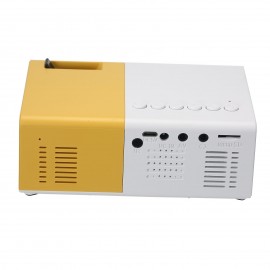 Mini Pocket LED Projector Portable LCD Projector 400 Lumens 720P/1080P Projection Machine HD AV TF Card Slot With Remote Controller