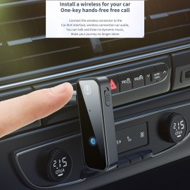 C28 Bluetooth Transmitter & Receiver Hands-free Car Kit Wireless Audio Adapter with Microphone for Headphone Speaker Car Stereo MP3 TV PC