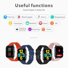 Q9 pro Smart Bracelet Sports Watch 1.7'' TFT Full-touch Screen Body Temperature Monitor 45-day Long Standby Health Monitor 24-Sports Mode Compatible with Android iOS Q9 pro Smart Bracelet Sports Watch 1.7'' TFT Full-touch Screen Body Temperature Monitor 45-day Long Standby Health Monitor 24-Sports Mode Compatible with Android iOS