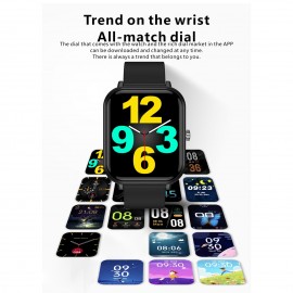 Q9 pro Smart Bracelet Sports Watch 1.7'' TFT Full-touch Screen Body Temperature Monitor 45-day Long Standby Health Monitor 24-Sports Mode Compatible with Android iOS Q9 pro Smart Bracelet Sports Watch 1.7'' TFT Full-touch Screen Body Temperature Monitor 45-day Long Standby Health Monitor 24-Sports Mode Compatible with Android iOS