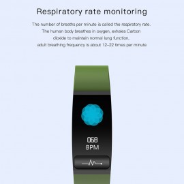 M8 Intelligent Bracelet Body Temperature Health Monitoring Electrocardiogram Analysis IP67 Waterproof Sport Tracker (Green)