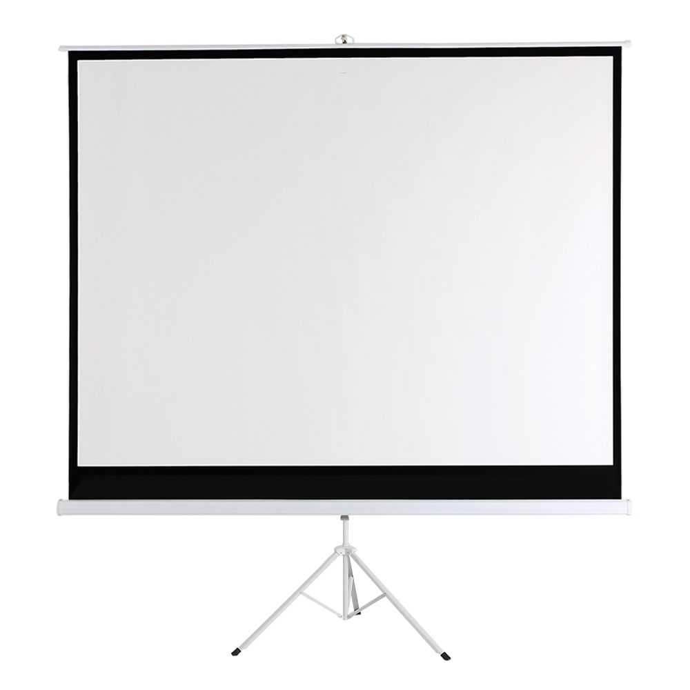 100-Inch HD Projection Screen Manual Pull Down 100Inch Diagonal Aspect Ratio 1:1 Projection Screen w/ Adjustable Length Tripod US Plug 100-Inch HD Projection Screen Manual Pull Down 100Inch Diagonal Aspect Ratio 1:1 Projection Screen w/ Adjustable Length Tripod US Plug