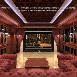100-Inch HD Projection Screen Manual Pull Down 100Inch Diagonal Aspect Ratio 1:1 Projection Screen w/ Adjustable Length Tripod US Plug 100-Inch HD Projection Screen Manual Pull Down 100Inch Diagonal Aspect Ratio 1:1 Projection Screen w/ Adjustable Length Tripod US Plug