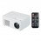 LCD LED Projector 400 Lumens Mini Portable Video Projector with Built-in Speaker Support HD / AV / USB / Audio 3.5mm Interface for Home Theater Entertainment